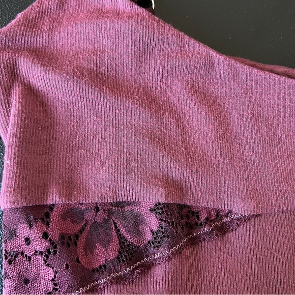 Victoria’s Secret Y2K Slip Dress Burgundy Lace Trim Coquette Mini - Picture 10 of 14